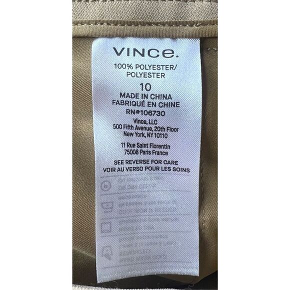 Vince Cady Hi-Waisted Polyester Short in Camel NWT Size 10 - Picture 8 of 8